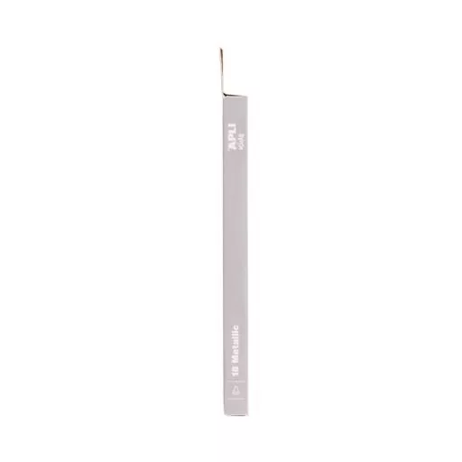 Filctoll készlet, 3,6 mm, kimosható, metálfényű, APLI Kids "Metallic", 18 különböző szín