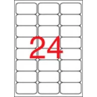   Etikett, univerzális, 64x33,9 mm, kerekített sarkú, APLI, 2400 etikett/csomag