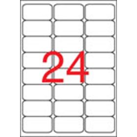   Etikett, univerzális, 64x33,9 mm, kerekített sarkú, APLI, 2400 etikett/csomag