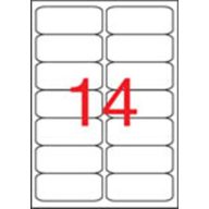   Etikett, univerzális, 99,1x38,1 mm, kerekített sarkú, APLI, 1400 etikett/csomag