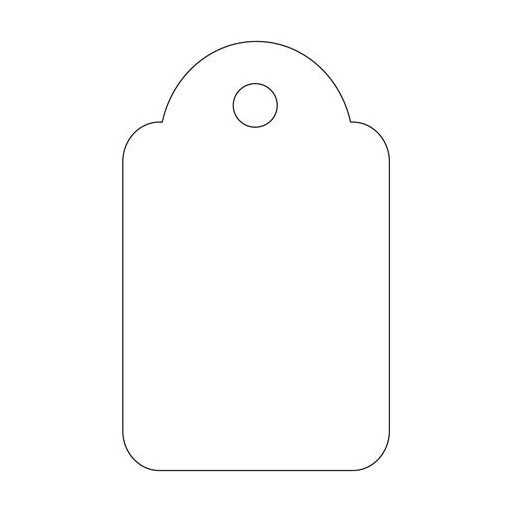 Árazócímke, 18x29 mm, APLI, fehér