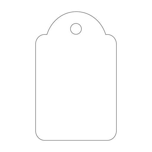 Árazócímke, 22x35 mm, APLI, fehér