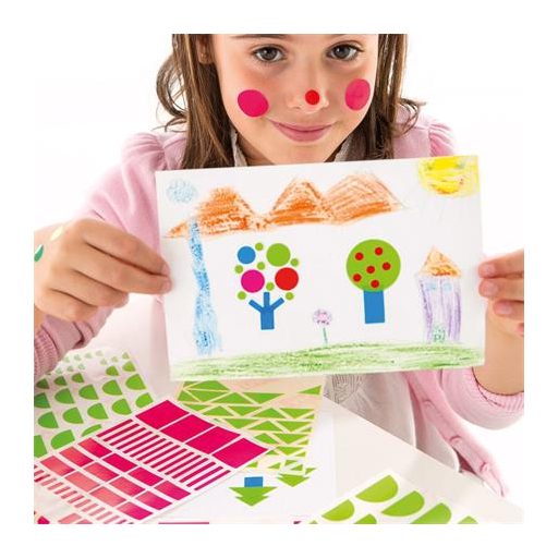 Etikett, 20mm kör, kézzel írható, tekercsben, színes, APLI, piros 1700 etikett/csomag