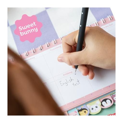 Nyomósirón, grafitbéllel, 0,5 mm, 2B, APLI "Back2Fun", nyuszi