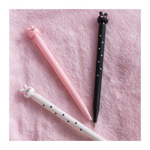 Nyomósirón, grafitbéllel, 0,5 mm, 2B, APLI "Back2Fun", nyuszi