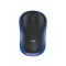 Egér, vezeték nélküli, optikai, közepes méret, USB, LOGITECH "M185", kék