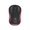 Egér, vezeték nélküli, optikai, közepes méret, USB, LOGITECH "M185", piros