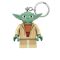 Kulcstartó, LED világítással, LEGO "Star Wars Yoda"