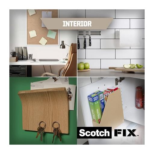 Ragasztó négyzetek, kétoldalú, 25,4 x 25,4 mm, 3M SCOTCH