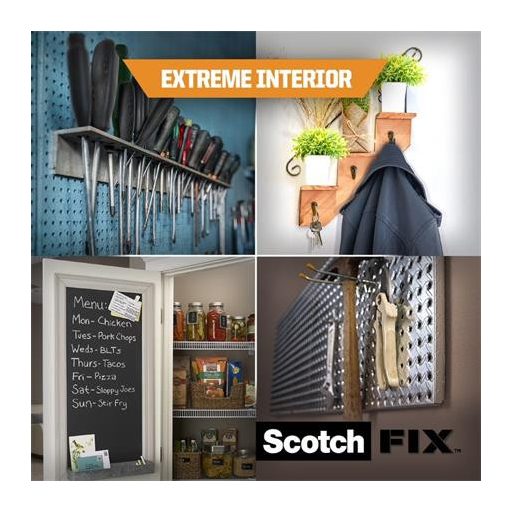 Ragasztószalag, kétoldalas, extra erős, 19 mm x 1,8 m, 3M SCOTCH "Extreme Interior"