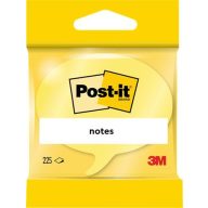   Öntapadó jegyzettömb, szövegbuborék forma, 70x70 mm, 225 lap, 3M POSTIT, sárga