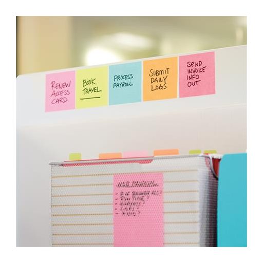 Öntapadó jegyzettömb, 76x76 mm, 450 lap, 3M POSTIT, aquarell pink