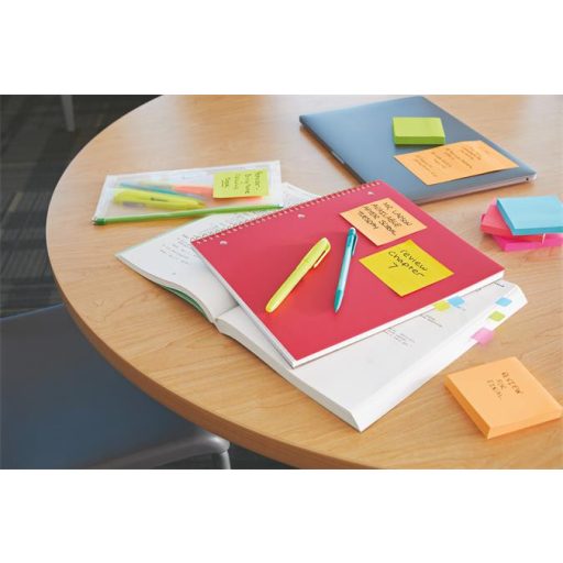 Öntapadó jegyzettömb, 76x76 mm, 350 lap, 3M POSTIT "Super Sticky", sárga