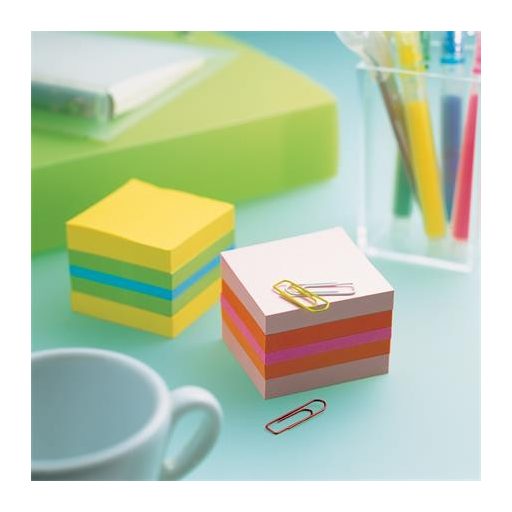 Öntapadó jegyzettömb, 51x51 mm, 400 lap, 3M POSTIT, pink