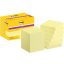 Öntapadó jegyzettömb csomag, 48x48 mm, 12x90 lap, 3M POSTIT "Super Sticky", sárga