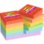 Öntapadó jegyzettömb, 48x48 mm, 12x90 lap, 3M POSTIT "Super Sticky Playful", vegyes színek