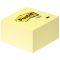 Öntapadó jegyzettömb, 76x76 mm, 450 lap, 3M POSTIT, sárga