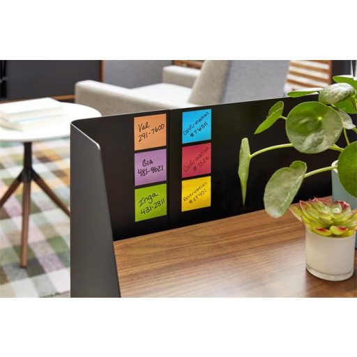 Öntapadó jegyzettömb, 76x76 mm, 12x90 lap, 3M POSTIT "Super Sticky", ultra sárga