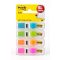 Jelölőcímke adagolóban, műanyag, 4x35 lap, 12x43 mm, 3M POSTIT, élénk színek