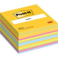   Öntapadó jegyzettömb, 76x76 mm, 450 lap, 3M POSTIT, vegyes színek