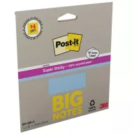   Öntapadó jegyzettömb, 152x152 mm, 30 lap, 3M POSTIT "Super Sticky", kék