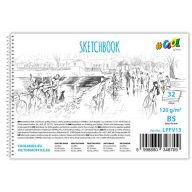   Vázlatfüzet, famentes, B5, spirál, 32 lap, COOL BY VICTORIA