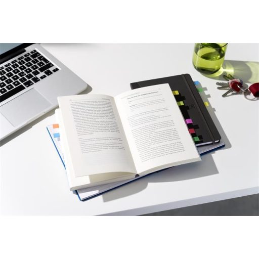 Jelölőcímke, műanyag, 5x20 lap, 12x43 mm, 3M POSTIT, vegyes