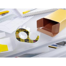   Ragasztószalag, kétoldalas, adagolón, kézi, 12,7 mm x 6,3 m, 3M SCOTCH