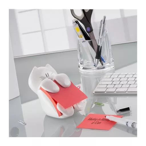 Jegyzettömb adagoló, "Z", 3M POSTIT "Cica", fehér