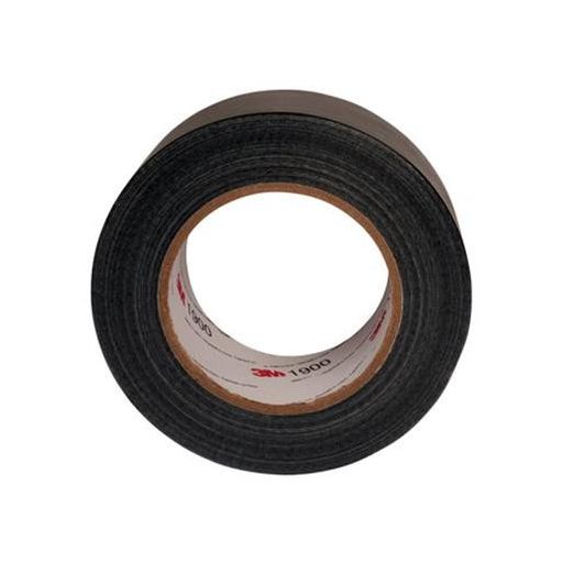 Ragasztószalag, szövet, 50 mm x 50 m, 3M "Duct Tape 1900", fekete, 24 tekercs