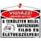 Információs tábla, 35x25 cm, "Vigyázz harapós kutyák!"
