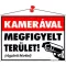 Információs tábla, 35x25 cm, "Kamerával megfigyelt terület"