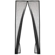 Szúnyogháló, mágneses, ajtóra, 90x210 cm, HOME, fekete