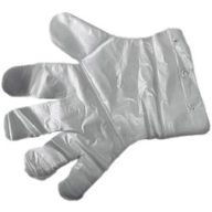 Fóliakesztyű, egyszer használatos, L méret
