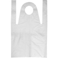 Fóliakötény, fehér, HDPE, tömbösített, 80x125