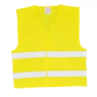 Jelzőmellény, két csíkos, EU szabvány, L/XL