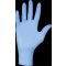 Védőkesztyű, egyszer használatos, nitril, XS méret, 100 db, púder nélküli, kék