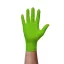 Védőkesztyű, egyszer használatos, nitril, XXL méret, 50 db, púder nélküli, gyémánt textúrált megerősített, zöld