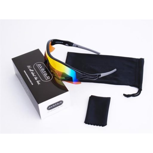 Napszemüveg HD lencsével, AVATAR "Shield", fekete