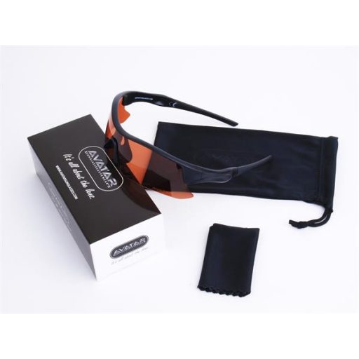 Napszemüveg HD polarizált lencsével, AVATAR "Shield", fekete