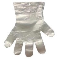   Fóliakesztyű, egyszer használatos, blokkos akasztólyukkal, L méret