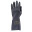 Védőkesztyű, neoprén, vegyszerálló, érdesített, kesztyű, 8/M méret, fekete