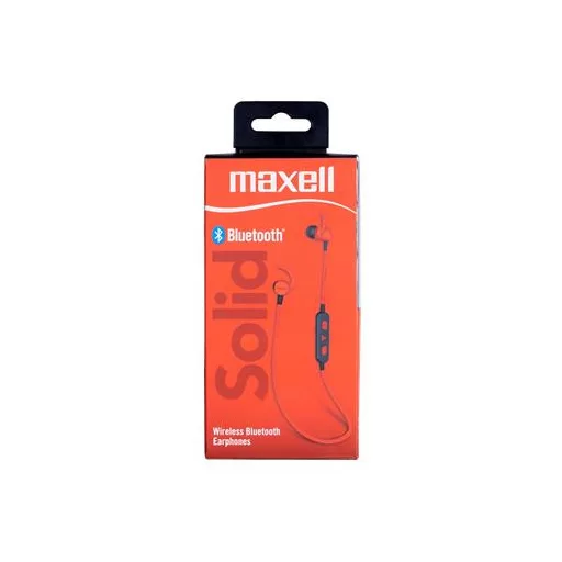 Fülhallgató, vezeték nélküli, Bluetooth 5.1, mikrofonnal, MAXELL "Solid", piros