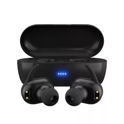 Fülhallgató, vezeték nélküli, Bluetooth 5.0, mikrofonnal, MAXELL "Mini Duo", fekete