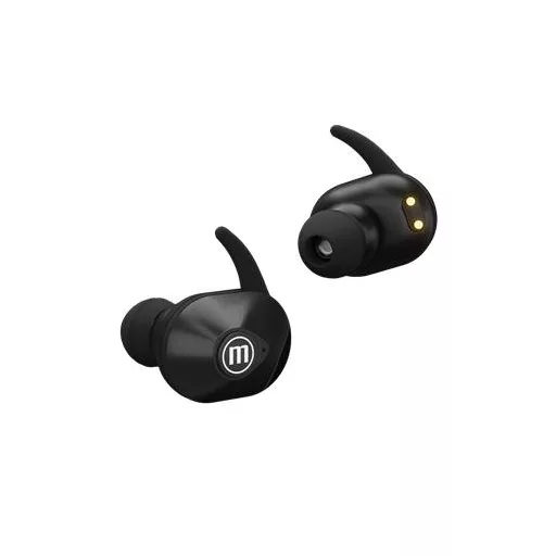Fülhallgató, vezeték nélküli, Bluetooth 5.0, mikrofonnal, MAXELL "Mini Duo", fekete