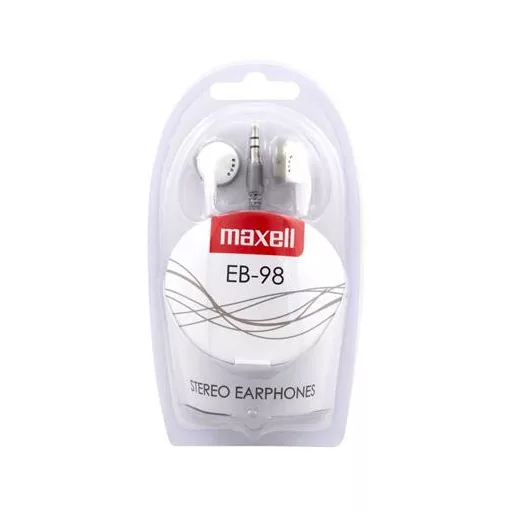 Fülhallgató, MAXELL "Ear Buds 98", fehér