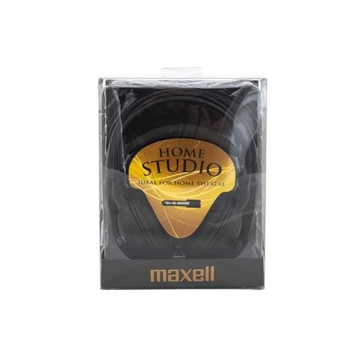 Fejhallgató, vezetékes, MAXELL "Home Studio", fekete