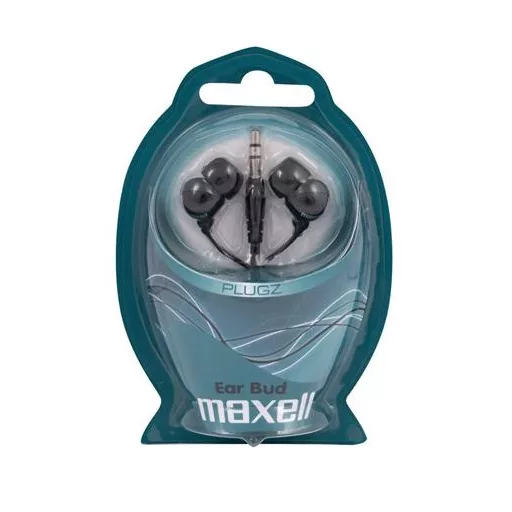 Fülhallgató, MAXELL "Plugz", fekete
