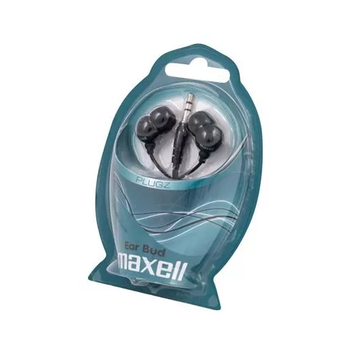 Fülhallgató, MAXELL "Plugz", fekete