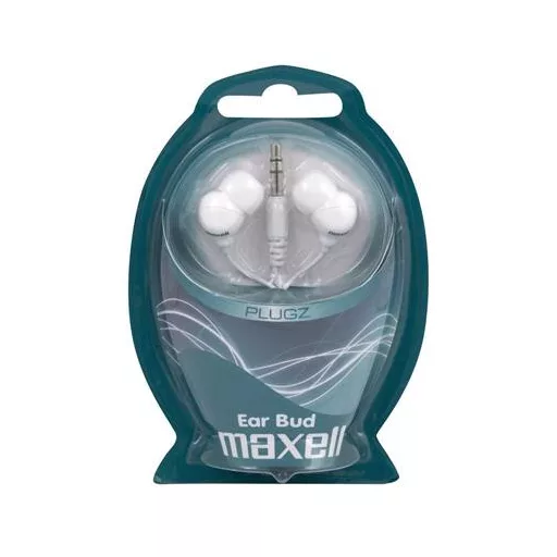 Fülhallgató, MAXELL "Plugz", fehér